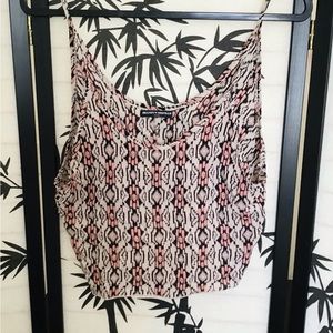 Brandy Melville tribal print cropped tank top
